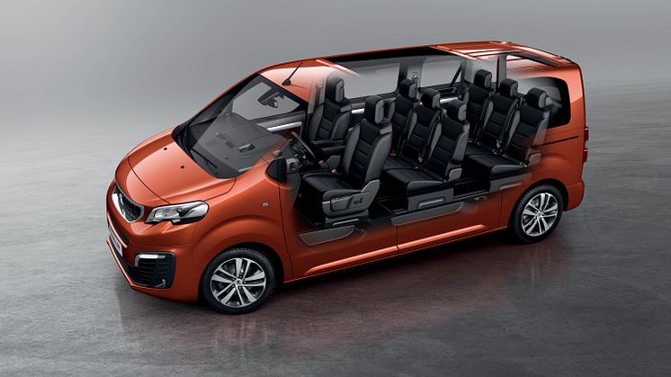 Nya Peugeot Traveller bjuder in till en lyxig reseupplevelse