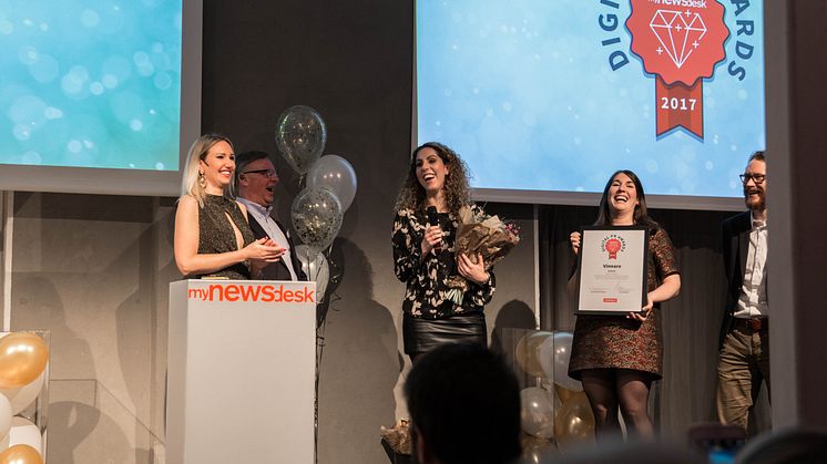 Lyckad kväll när företag prisades i Digital PR Awards