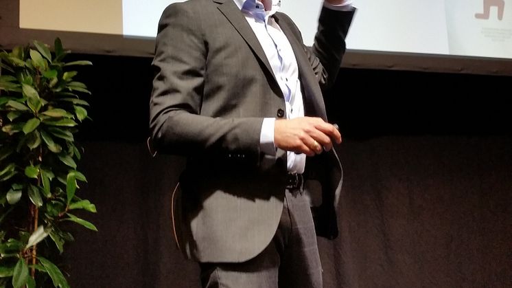 Rikard Hellqvist talar om riskhantering på Food Chain Nordic