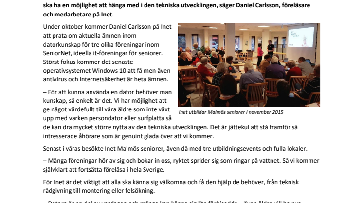”En riktig kunskapsturné för Stockholms seniorer”