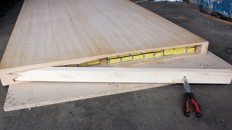 Table top tobacco crime gang sentenced - Cigarettes inside table top (SE 01.17)