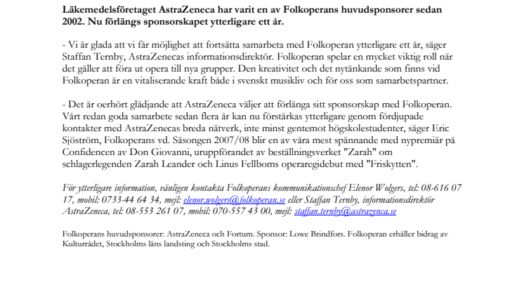 Huvudsponsor förlänger avtal