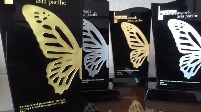 Bluewater win one gold, two silver and a bronze at the Transform Awards Asia-Pacific 2014.