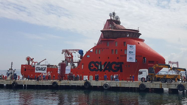 ESVAGT Service Operation Vessel H-048 for MHI Vestas was launched on 21 June 2017.