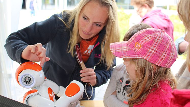 Ein Highlight für jede Altersgruppe: Die Roboter aus dem RoboticLab der TH Wildau.