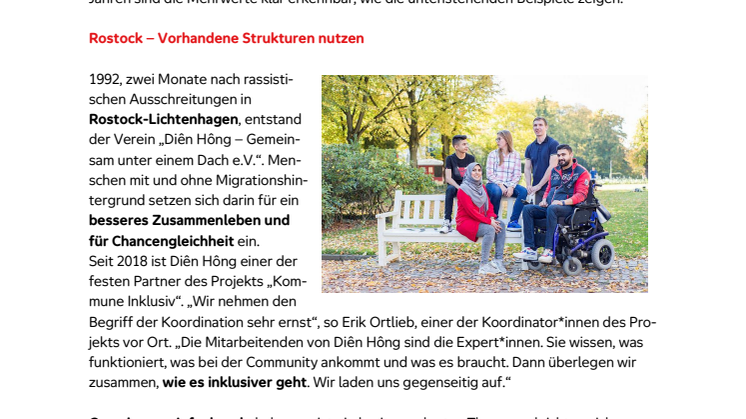 Kommune Inklusiv / Mehrwert für die Modellkommunen / Erfahrungswerte