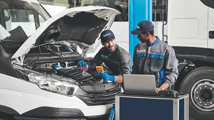 Du kan få en serviceavtale hos IVECO fra kun 95 kroner i måneden. 