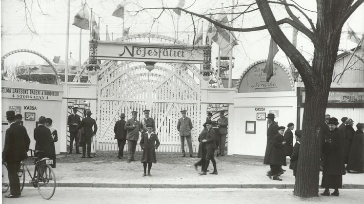 Entrén till det gamla Nöjesfältet som låg mittemot Gröna Lund 1924-57
