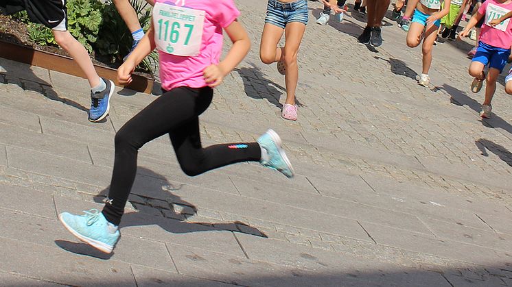 Deltagare  under Familjeloppet 2018.