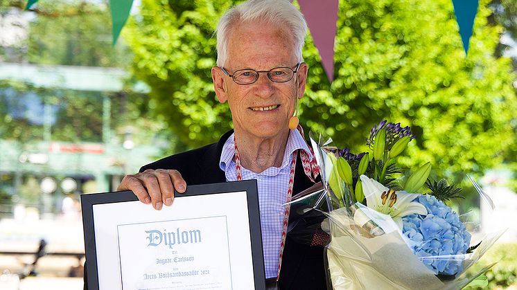 Ingvar Carlsson är årets Boråsambassadör 2021. Foto: Maria Fallbäck