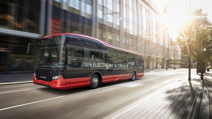 Scania wird in Zusammenarbeit mit Nobina Tests mit selbstfahrenden Bussen durchführen.