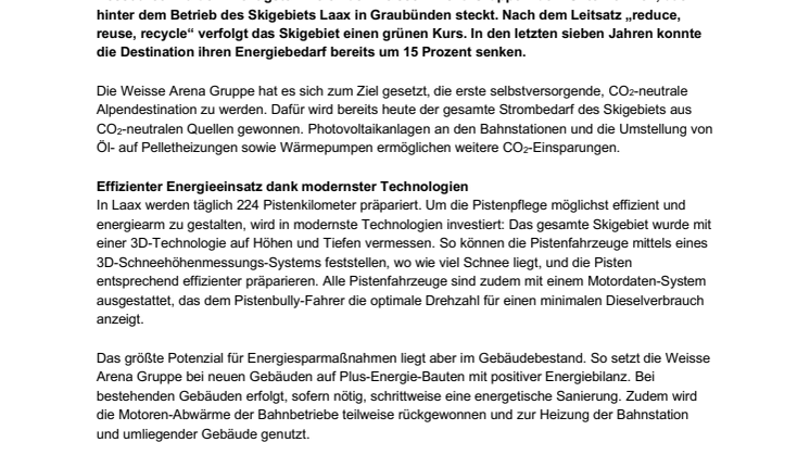 Greenstyle in Laax