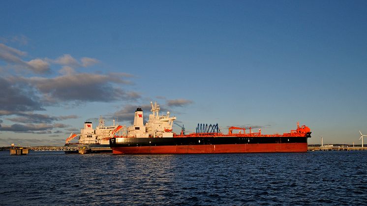 Ökad råoljeimport via Göteborgs Hamn