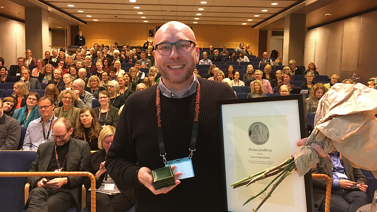 Niclas Lindberg får KB:s Klemmingmedalj