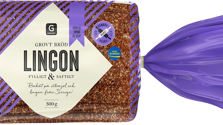 Garant Grovt bröd Lingon 500g