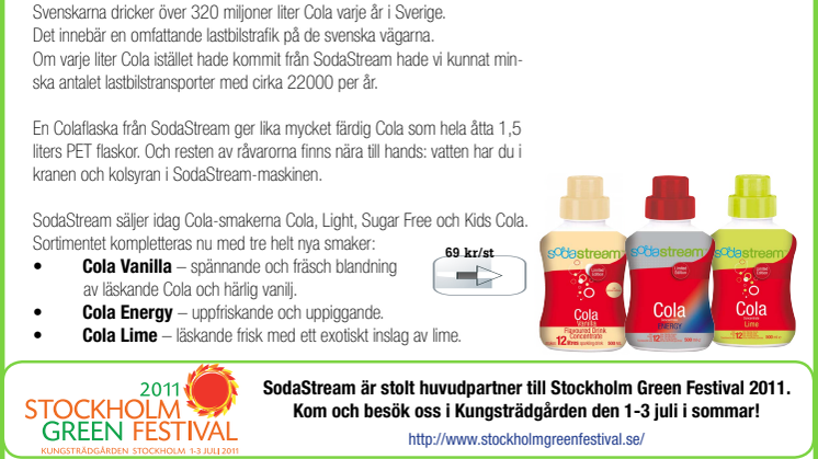 SodaStream Nyhetsbrev Maj 2011