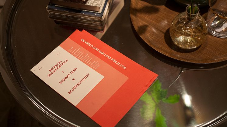 Beckmansstudenter tolkar korallrevsforskning - utställningsidentitet
