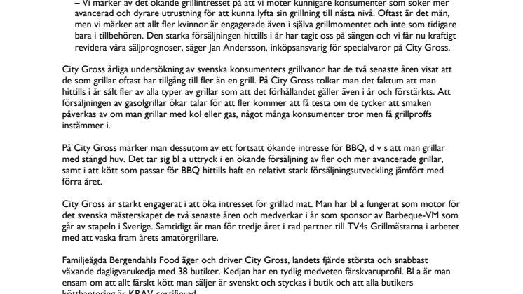 Svensken väljer allt dyrare grillar