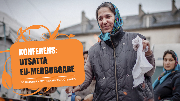 Ny arbetskonferens om utsatta EU-medborgare i Göteborg oktober 2016