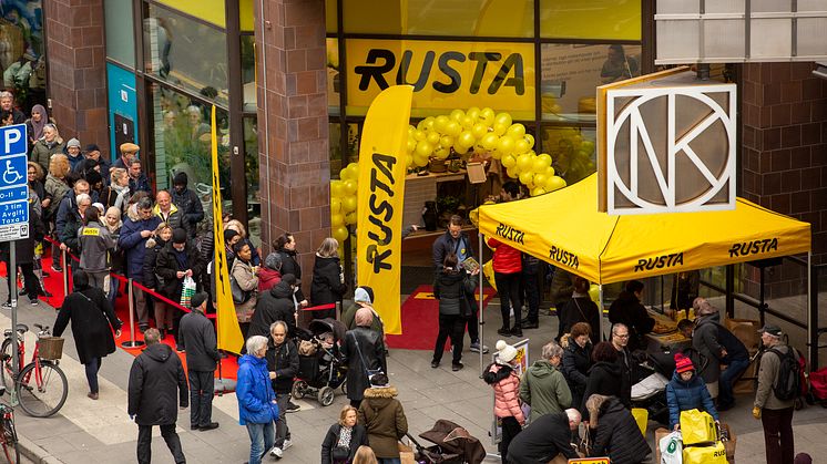 Premiär för Rusta på Regeringsgatan 42 