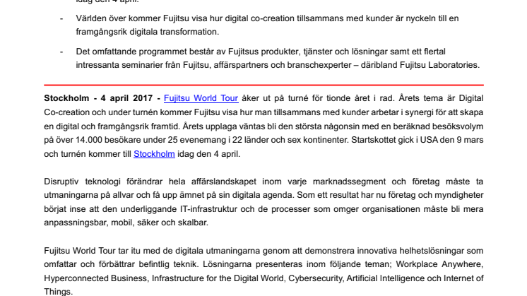 Fujitsu World Tour: Samarbeten som ger fart åt den digitala transformationen