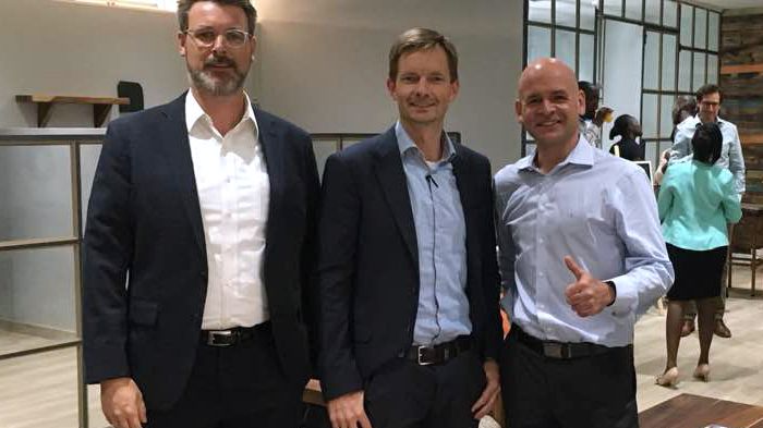 Jan Martin Witte (KFW), Ryan Glenn Anderson (Multiconsult) and Marco Freitag (KFW)