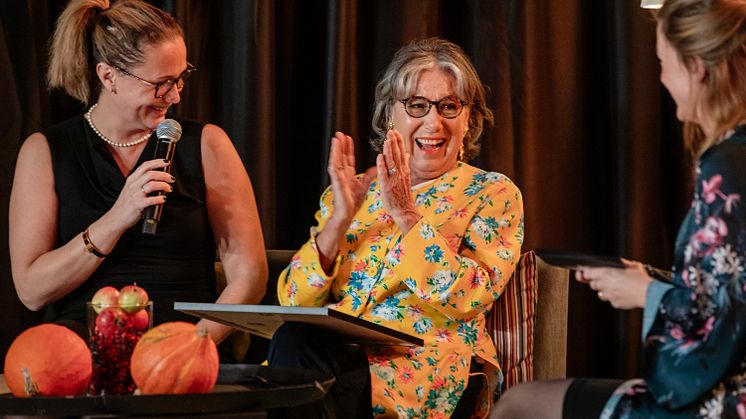 Suzann Wohlin tillsammans med Elida Burman, Strandpiren Hotell Hudiksvall på Stellagalan 2021.