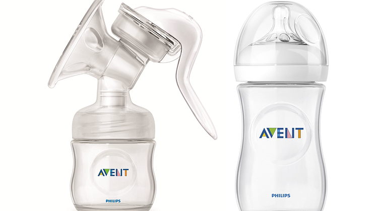 Nye Philips AVENT Natural Comfort brystpumpe og Natural tåteflaske
