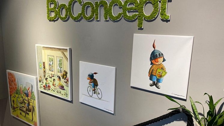 BoConcept Hannover: Spendenaktion mit Illustrator Ingo Siegner