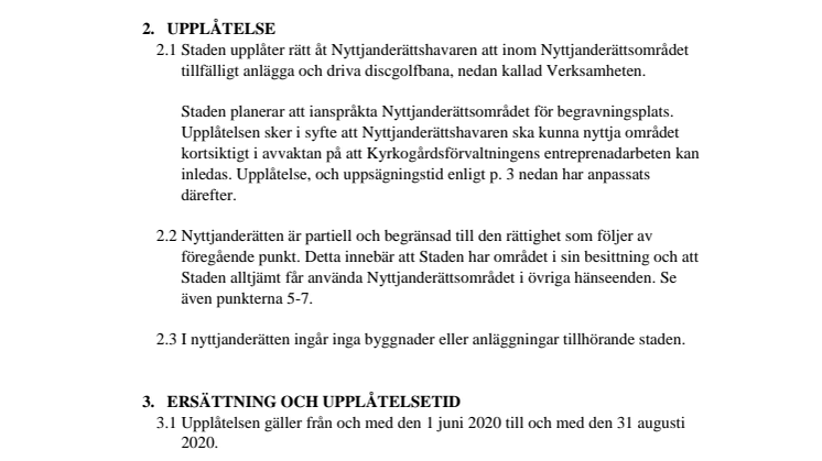Nyttjanderättsavtal 2020