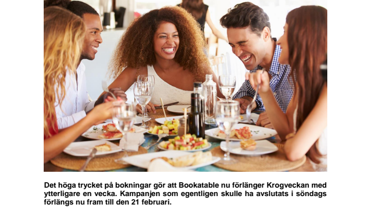Krogveckan förlängs efter bokningsrekord