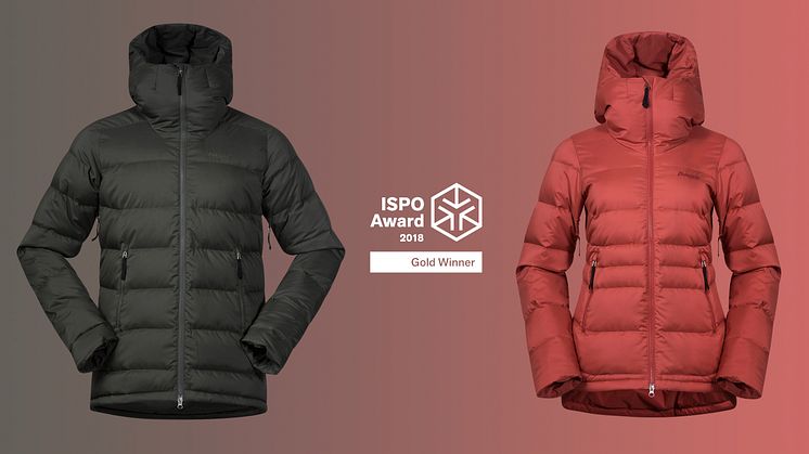We are grateful and proud to be announced as a gold winner in ISPO Awards, says Sven Mostögl, Product & Design Director in Bergans.​