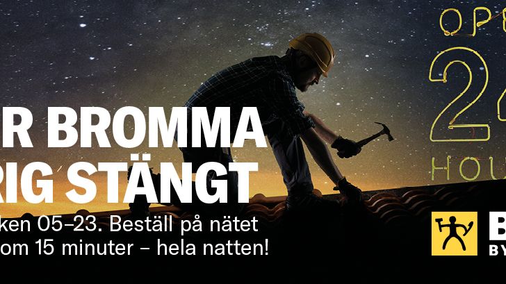 Beijer Bromma tillgängligt dygnets alla timmar 