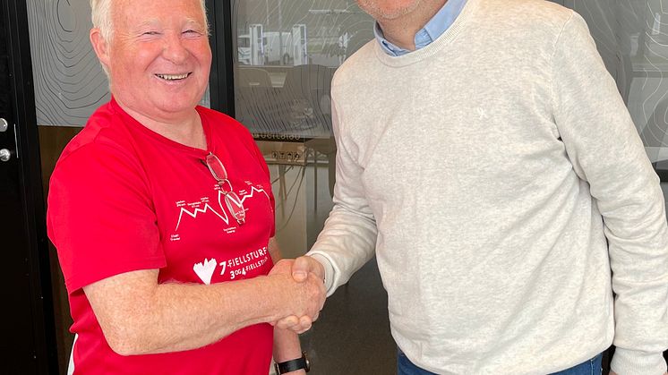 Daglig leder i Rådgivende biologer Geir Helge Johnsen(t.v) og CEO i Åkerblå Group Roger Sørensen