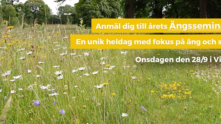 Välkommen att inspireras en heldag på Veg Tech med fokus på äng och skötsel
