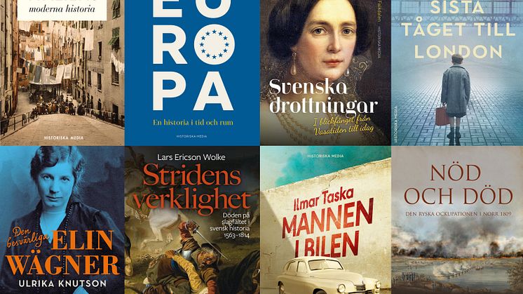 Vårens och sommarens kommande böcker på Historiska Media