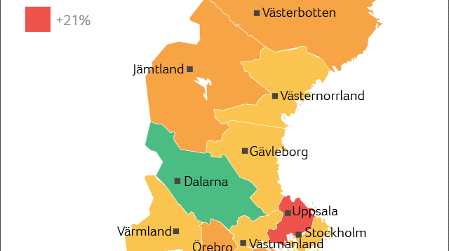 Här är länen med flest konkurser hittills i år