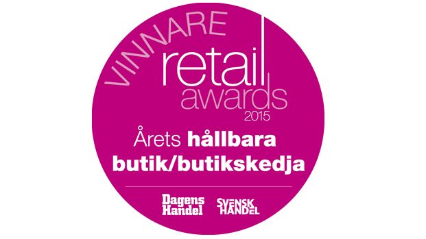 INDISKA utsågs till Årets Hållbara butik i Retail Awards 2015.