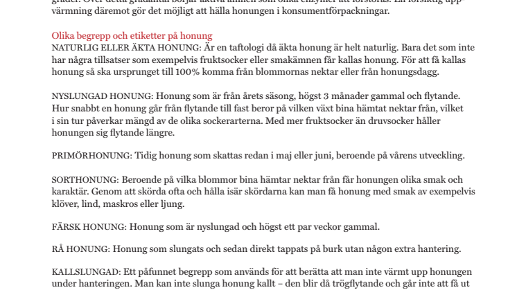 Vad är äkta honung?