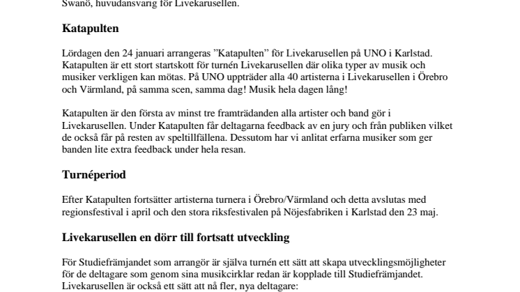Katapulten - Livekarusellen och Danskarusellen drar igång! 