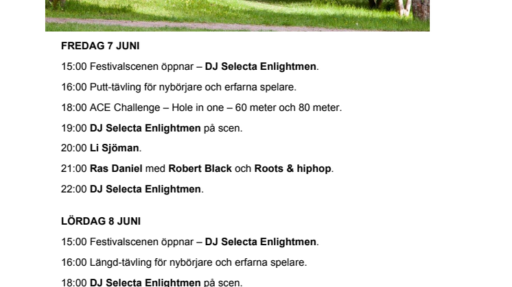 Festivalprogram Håll Järva Öppet 7-8 juni