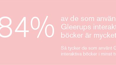​Rekord i lärarnöjdhet för Gleerups interaktiva böcker