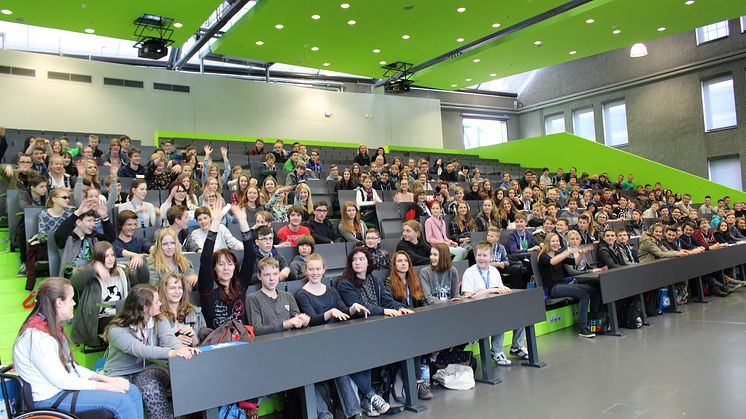 Das Audimax war zum Zukunftstag 2016 gut gefüllt.