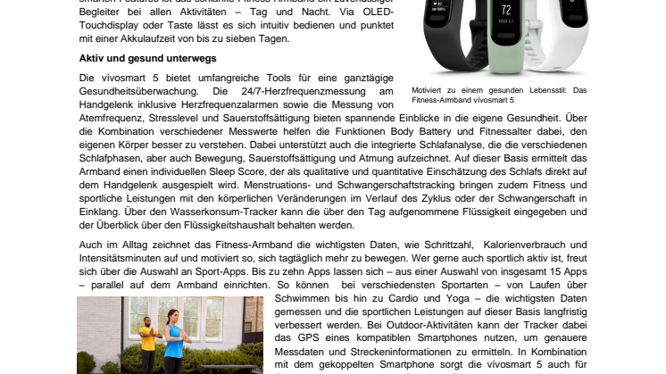 Garmin PM vívosmart 5