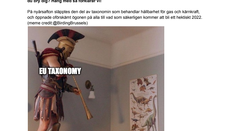 Ekomodernisternas megatråd "The EU Taxonomy mega-thread" finns nu sammanfattad på svenska