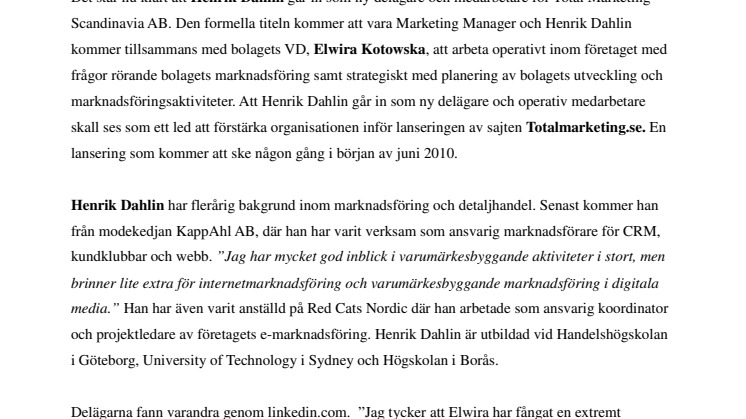 Fann sin passionerade delägare genom sociala medier