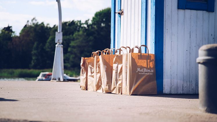 MatHems skärgårdsleveranser slog rekord under årets midsommarvecka