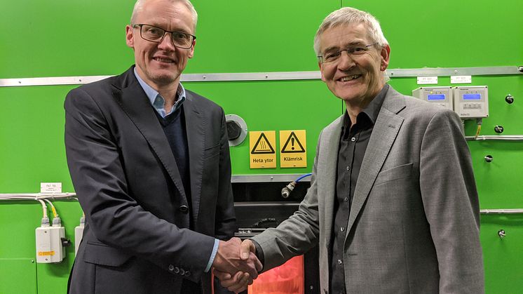Hans I. Morken, Solør Bioenergi Varme, och Erik Nilssen, Bioenergi AS 