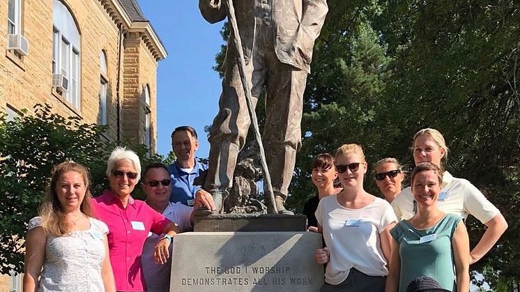 VOD-Mitglieder Anfang August in den USA:  Das ATSU Research Institute in Kirksville/Missouri  hatte sie erstmalig in die Geburtsstätte der Osteopathie eingeladen.