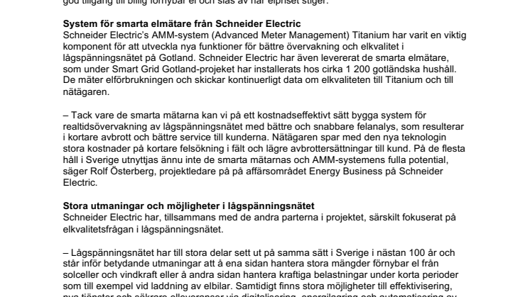 Nu har Gotland ett av världens smartaste elnät
